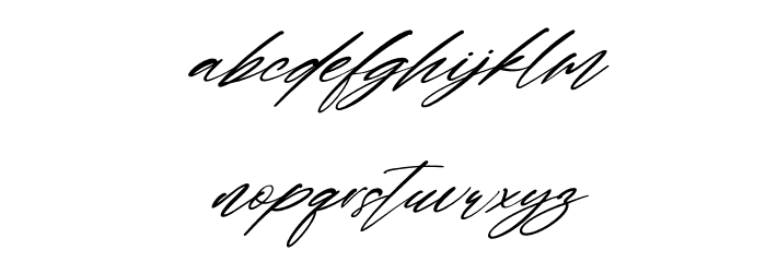 Wonderfull Italic Font LOWERCASE