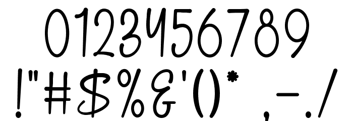 Wonderfull Mother Font OTHER CHARS