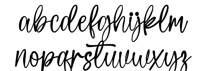 Wonderfull Mother Font LOWERCASE