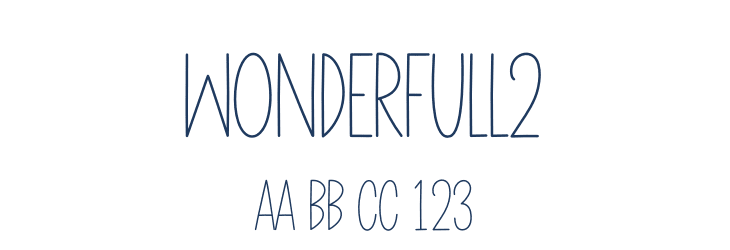 Wonderfull2 Font Preview