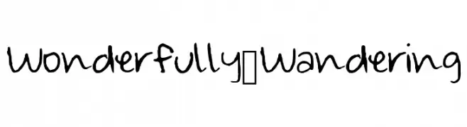 Wonderfully_Wandering  Fuentes Gratis Descargar