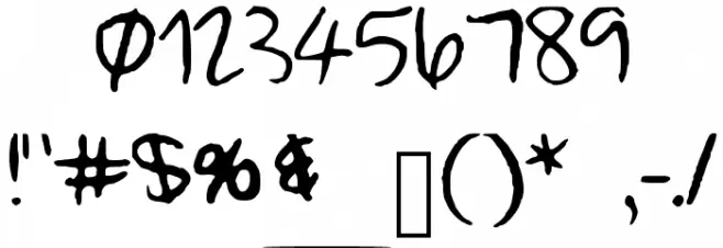 Wonderfully_Wandering Font OTHER CHARS