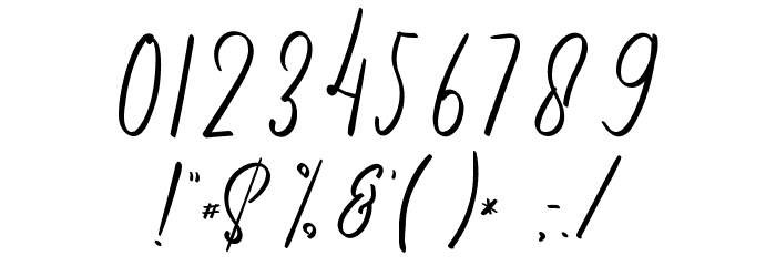 Wonderfuul Bewritten Font OTHER CHARS