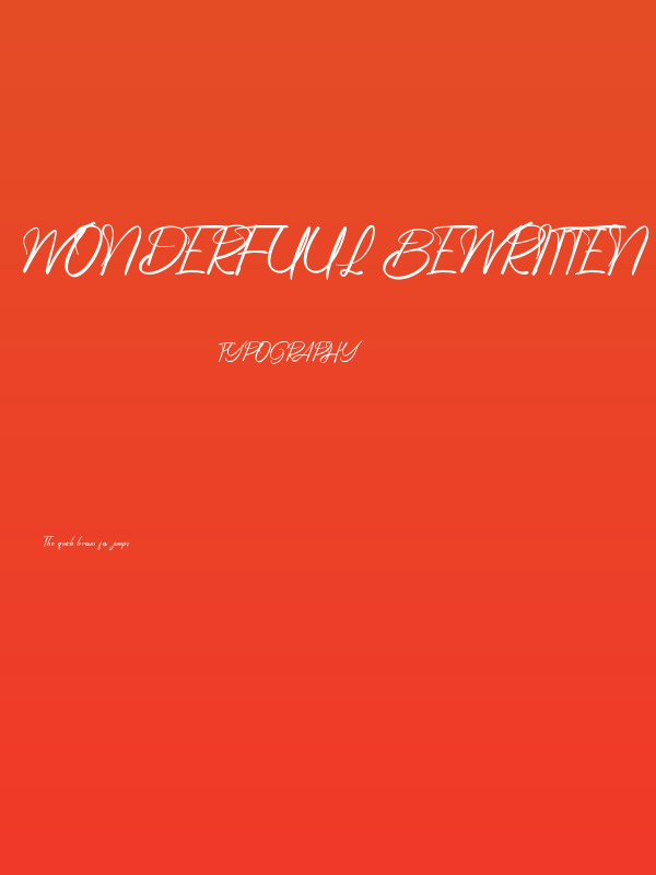 Wonderfuul Bewritten Poster