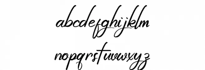 Wonderfuul Bewritten Font LOWERCASE