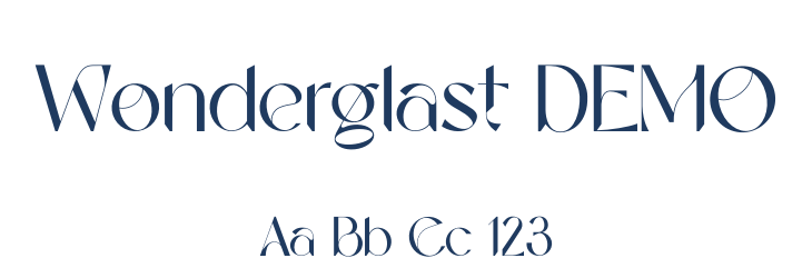 Wonderglast DEMO Font Preview
