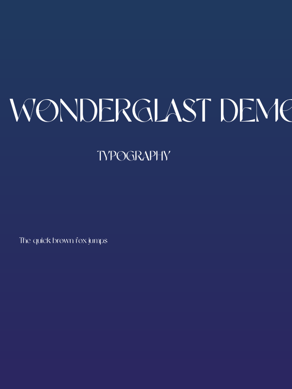 Wonderglast DEMO Poster