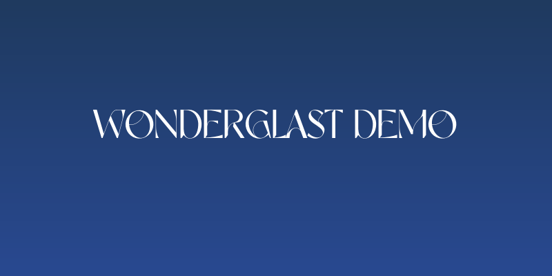 Wonderglast DEMO Social Header