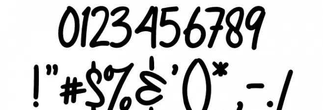 Wonderia Font OTHER CHARS