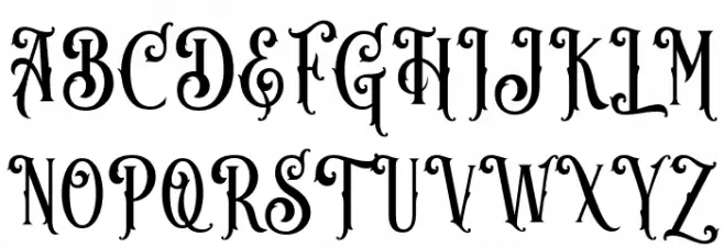 Wonderia Schriftart Groß