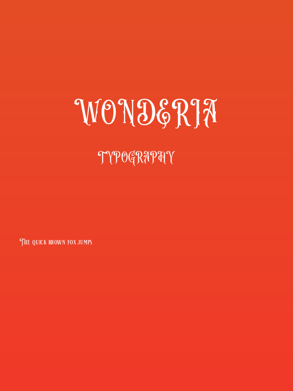 Wonderia Poster