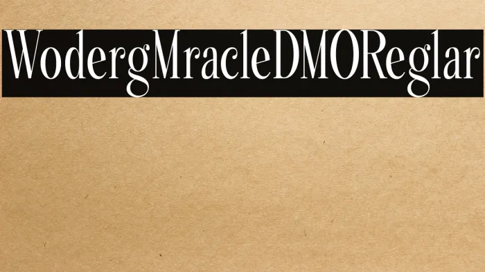Wondering MiracleDEMO Regular Example 3