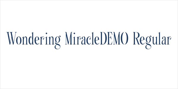 Wondering MiracleDEMO Regular Logo