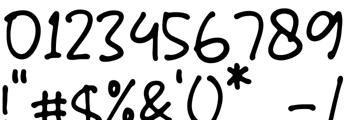 Wondering Notes Font OTHER CHARS