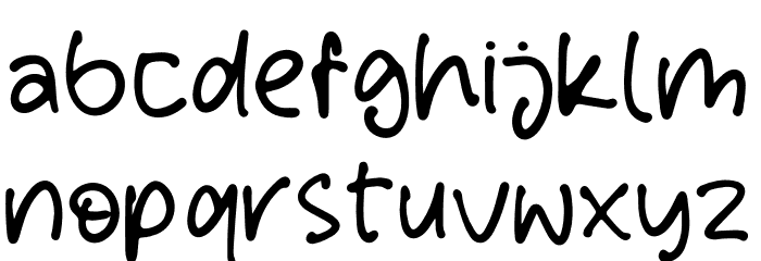 Wondering Notes Font LOWERCASE