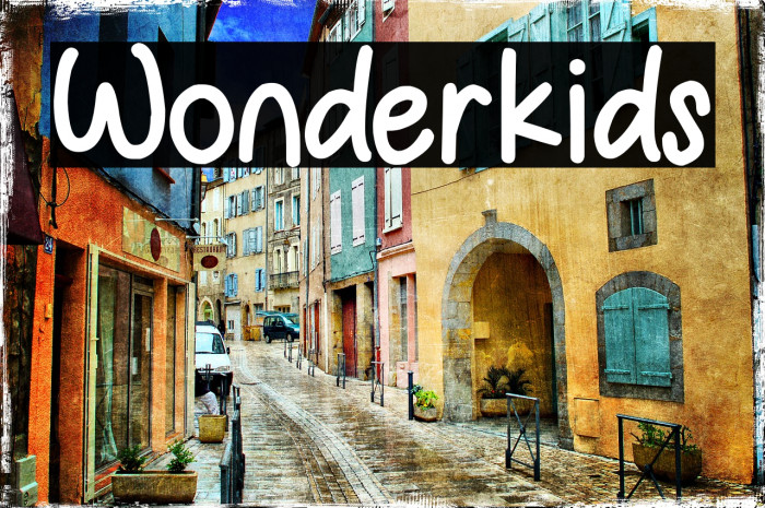 Wonderkids Font examples