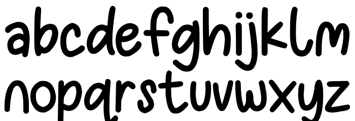 Wonderkids Font LOWERCASE