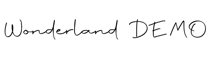 Wonderland DEMO  Free Fonts Download
