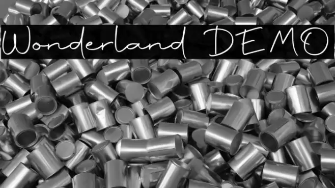 Wonderland DEMO Font examples
