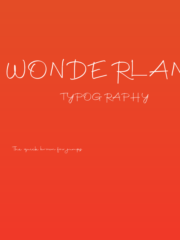 Wonderland DEMO Poster