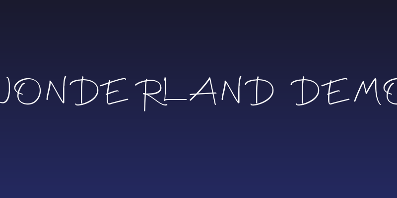 Wonderland DEMO Social Header