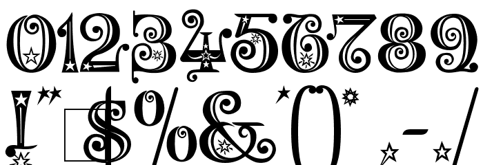 Wonderland Stars Font OTHER CHARS