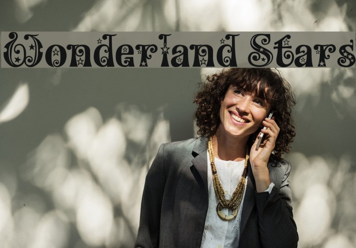 Wonderland Stars Font examples
