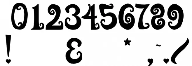 Wonderland Font OTHER CHARS