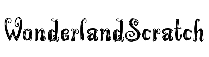 WonderlandScratch  les polices de caractères gratuit tlcharger