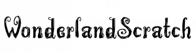 WonderlandScratch  les polices de caractères gratuit tlcharger