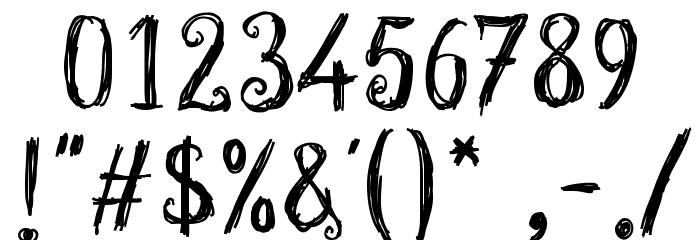 WonderlandScratch Font OTHER CHARS