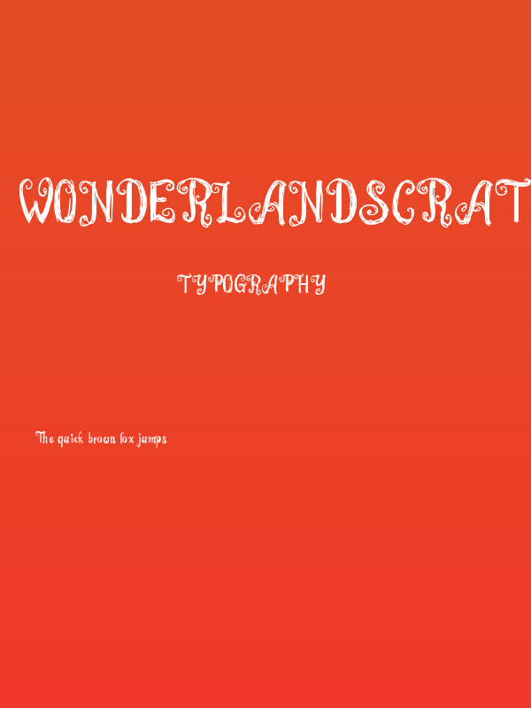WonderlandScratch Poster
