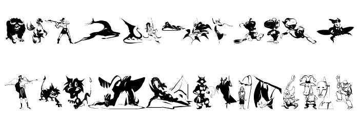 Wonderlanders Font LOWERCASE