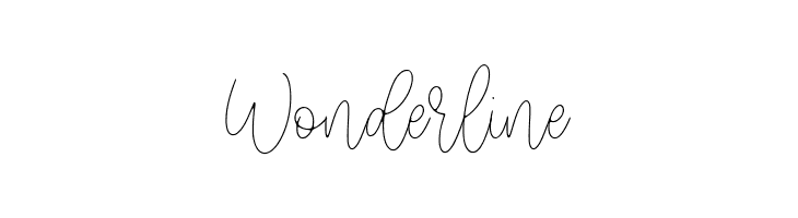 Wonderline  Frei Schriftart Herunterladen