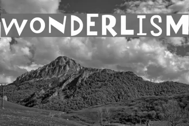 Wonderlism Шрифта examples