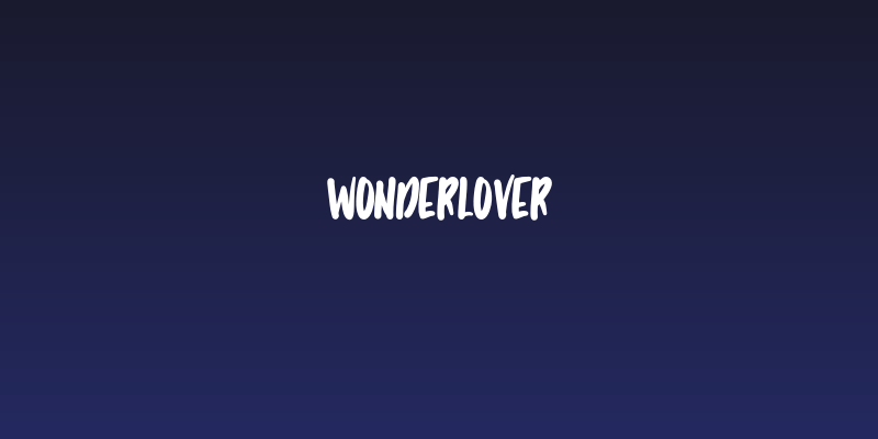 Wonderlover Social Header