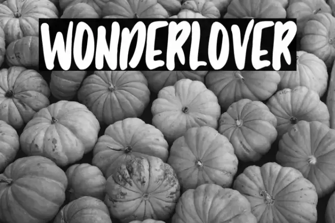 Wonderlover Font examples