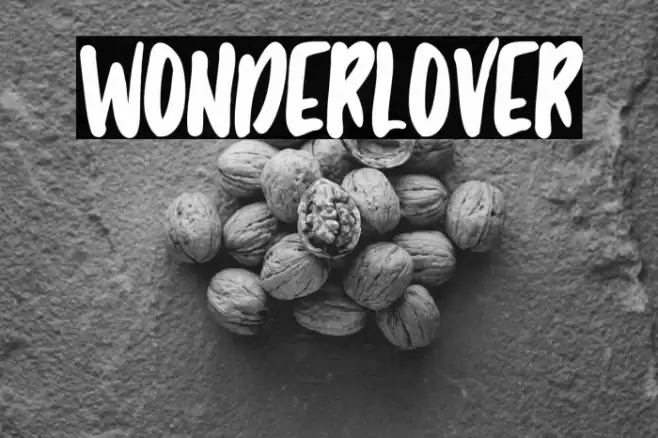 Wonderlover Font examples