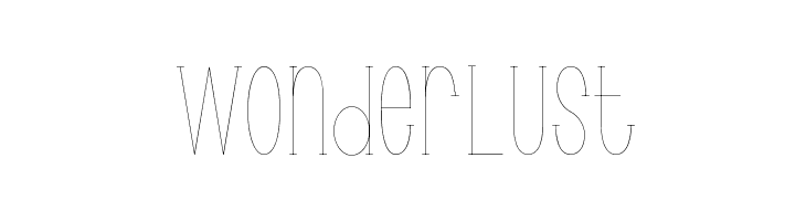 Wonderlust  Frei Schriftart Herunterladen