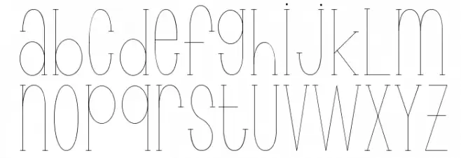 Wonderlust フォント 小文字