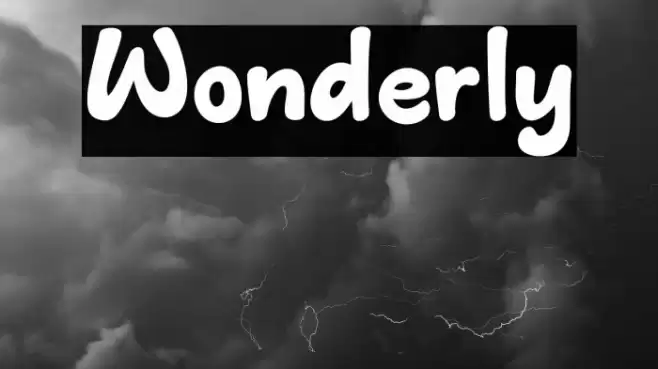 Wonderly Font examples