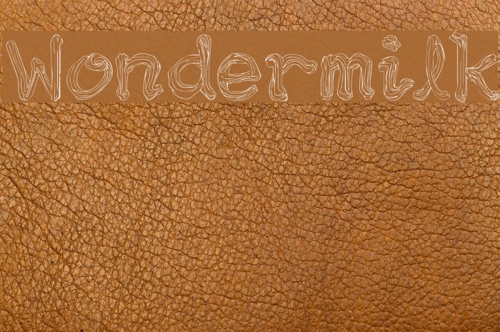 Wondermilk Font examples
