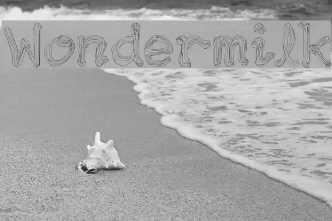 Wondermilk Font examples