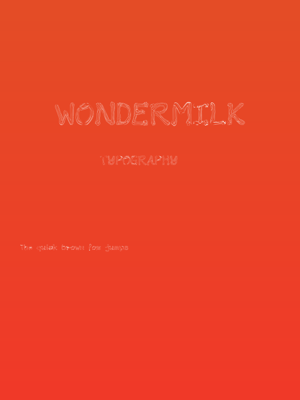Wondermilk Poster