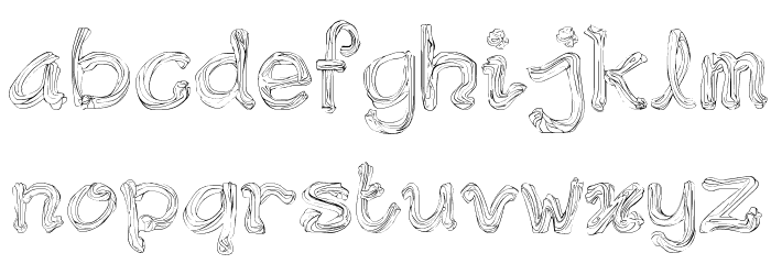 Wondermilk Font LOWERCASE