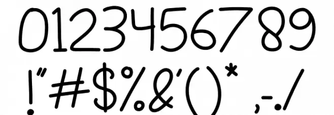 Wonderplay Font OTHER CHARS