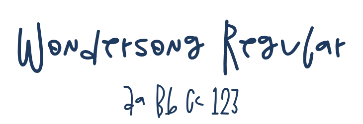 Wondersong Regular Font Preview