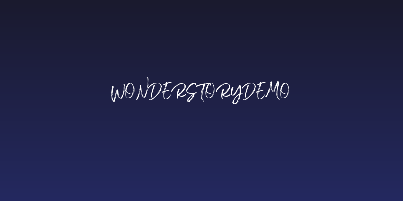 WonderstoryDEMO Social Header