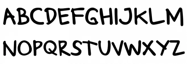 Wonderwolf フォント 大文字