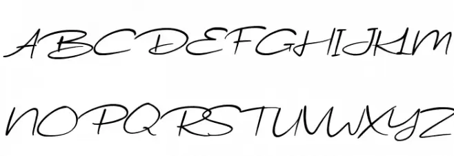 Wondeur Free Italic फ़ॉन्ट अपरकेस